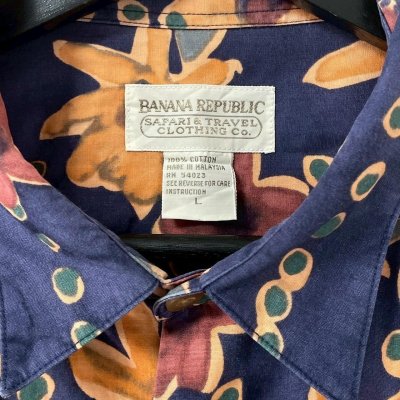 画像3: 90s BANANA REPUBLIC HAWAIIAN S/S SHIRT