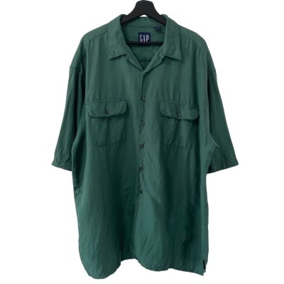 画像1: 90s OLD GAP LOOP COLLAR S/S SHIRT