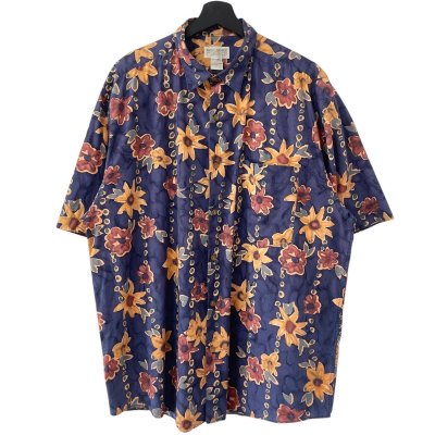 画像1: 90s BANANA REPUBLIC HAWAIIAN S/S SHIRT