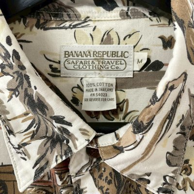 画像3: 90s BANANA REPUBLIC HAWAIIAN S/S SHIRT