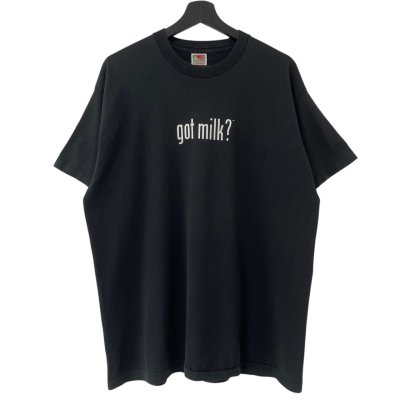 画像1: 90s カナダ製 got milk? MASSEGE TEE SHIRT
