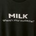 画像2:  90s USA製 MILK where's your mustache? MASSEGE TEE SHIRT (2)