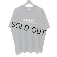  90s USA製 MILK where's your mustache? MASSEGE TEE SHIRT
