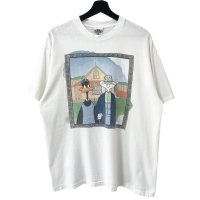 90s USA製 LOONEY TUNES AMERICAN GOTHIC PARODY TEE SHIRT