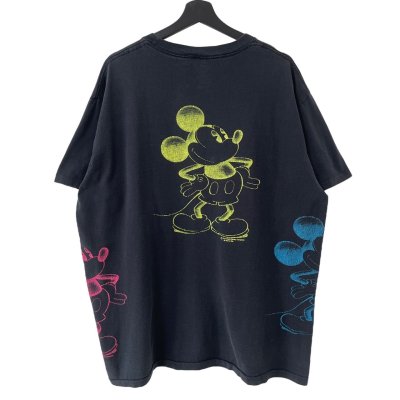 画像2: 80s〜90s USA製 MICKEY MOUSE MULCH PRINT TEE SHIRT