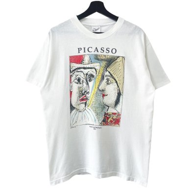画像1: 90s PICASSO PIERROT and HARLEQUIN TEE SHIRT