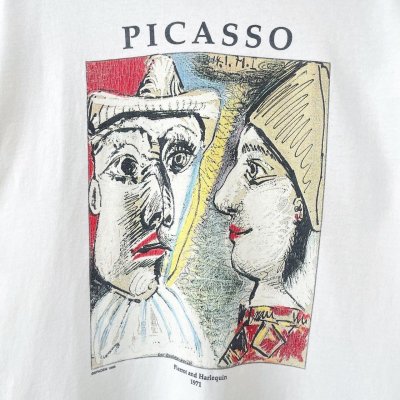 画像2: 90s PICASSO PIERROT and HARLEQUIN TEE SHIRT