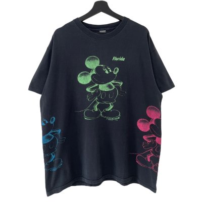 画像1: 80s〜90s USA製 MICKEY MOUSE MULCH PRINT TEE SHIRT