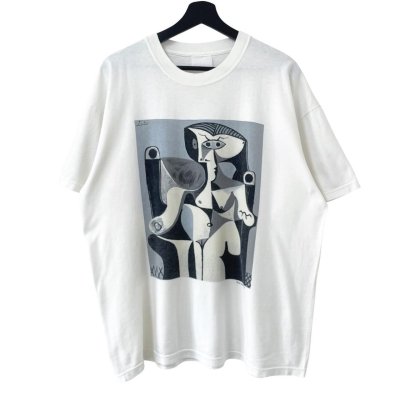 画像1: 90s PICASSO SEATED WOMEN TEE SHIRT