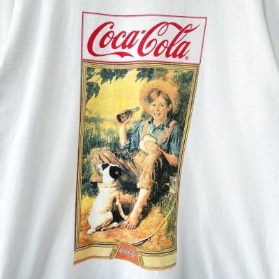 画像2: 00s COCA COLA art by Norman Rockwell TEE SHIRT