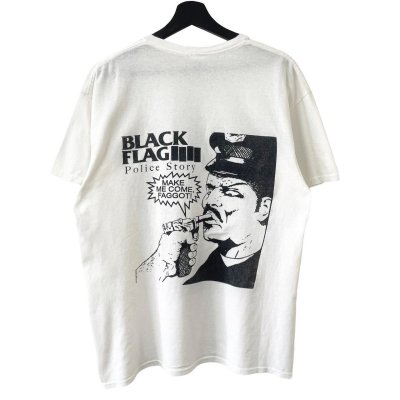 画像2: 10s KURT COBAIN & BLACK FLAG TEE SHIRT
