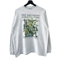 90s USA製 THE SATURDAY EVENING POST L/S TEE SHIRT