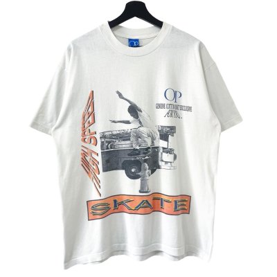 画像1: 80s〜90s USA製 OCEAN PACIFIC SKATE TEE SHIRT