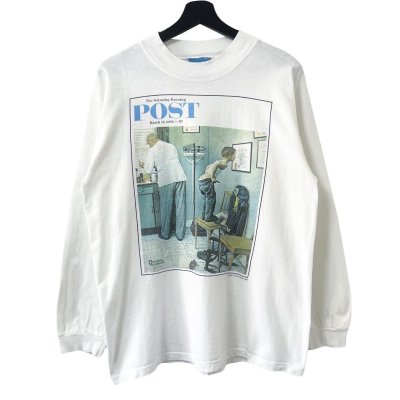 画像1: 90s USA製 THE SATURDAY EVENING POST NORMAN ROCKWELL L/S TEE SHIRT