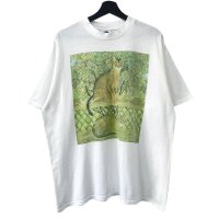 90s USA製 MIMI VANG OLSEN CAT ART TEE SHIRT