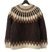 80s アイスランド製 HILDA LTD NORDIC WOOL KNIT SWEATER