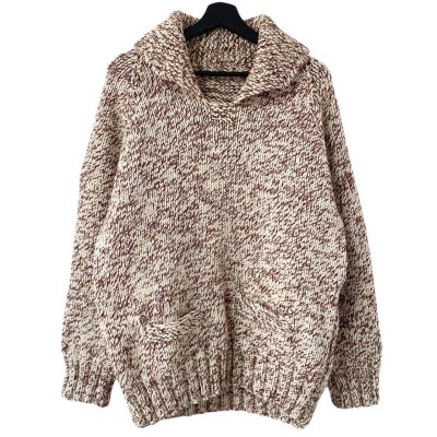 画像1: VINTAGE SHAWL COLLAR COWICHAN WOOL KNIT SWEATER