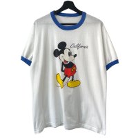 80s USA製 MICKEY MOUSE RINGER TEE SHIRT