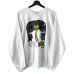 画像1: 90s USA製 SNOW MAN RASTA SMILEY SWEATSHIRT (1)