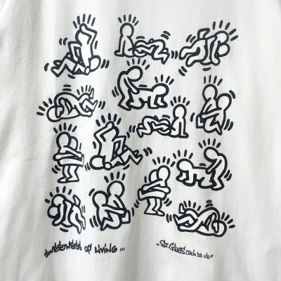 画像2: 90s BOOTLEG KEITH HARING 48手parody TEE SHIRT