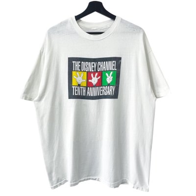 画像1: 90s USA製 DISNEY CHANNEL 10th ANNIVERSARY TEE SHIRT