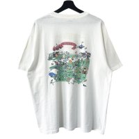 90s USA製 ALLSTAR PARKING ROT TEST PRINT TEE SHIRT