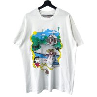 90s USA製 ALLSTAR PARKING ROT TEST PRINT TEE SHIRT