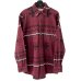 画像1: 90s ORVIS NATIVE PATTERN CHAMOIS CLOTH L/S SHIRT (1)