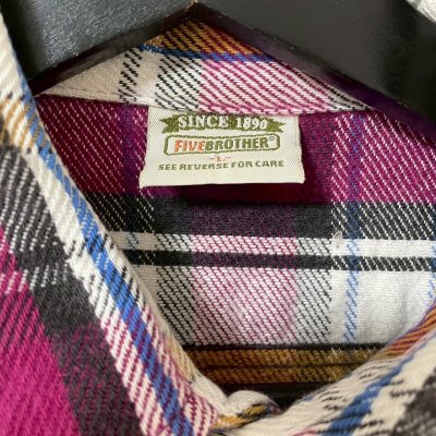 画像3: 90s USA製 FIVE BROTHER FRANNELL L/S SHIRT