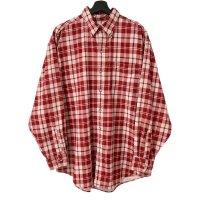 90s L.L.BEAN PRINT CORDUROY L/S SHIRT