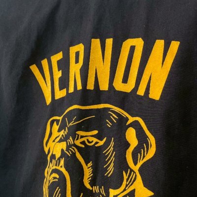 画像4: 50s ~ 60s Tupelo Sports Wear "Bulldog" FLOCKY PRINT DRIZZLER JACKET