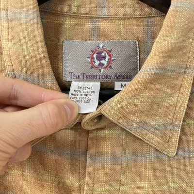 画像3: 90s THE TERRITORY AHEAD FRANNEL L/S SHIRT