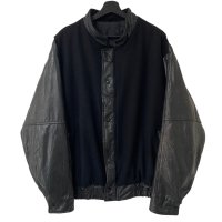 90s WOOL LEATHER VARSITY JACKET