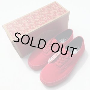 画像: 日本未発売 VANS AUTHENTIC MONO RED