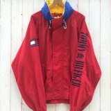 画像: 90s TOMMY HILFIGER マルチカラー 袖LOGO NYLON JACKET