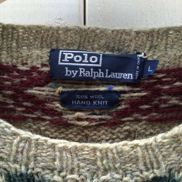 画像3: POLO Ralph Lauren ノルディック WOOL HAND KNIT (3)