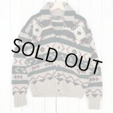 画像: 90s Ralph Lauren NATIVE HAND KNIT CARDIGAN