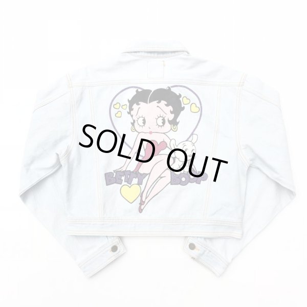 画像2: 90s BETTY BOOP SHORT DENIM JACKET (2)