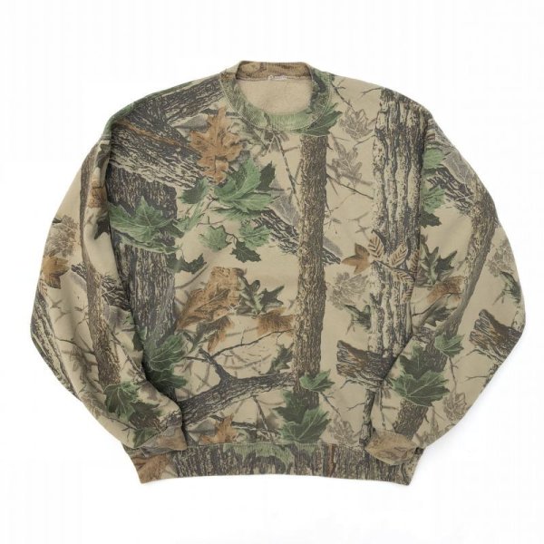 画像1: 90s REAL TREE CAMO SWEAT (1)