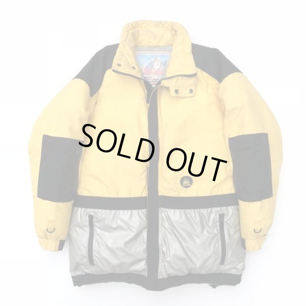 画像1: 90s FIRST DOWN JACKET YELLOW×SILVER (1)