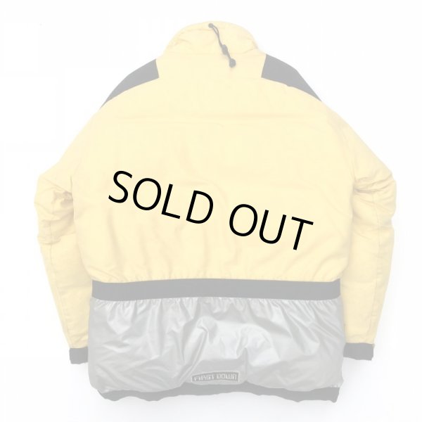 画像2: 90s FIRST DOWN JACKET YELLOW×SILVER (2)