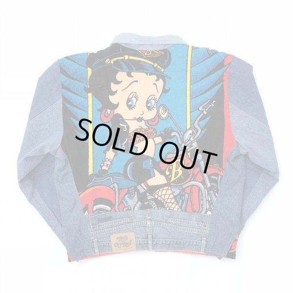 画像1: 90s USA製 TOO CUTE 再構築 DENIM JACKET (1)