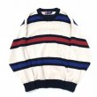 画像1: 90s CHAPS Ralph Lauren  BORDER  COTTON KNIT (1)