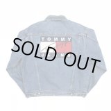 画像: 90s TOMMY HILFIGER BIG FLAG DENIM JACKET