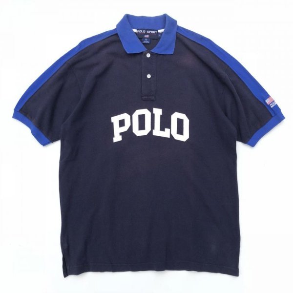 画像1: 90s POLO SPORT POLO SHIRT (1)