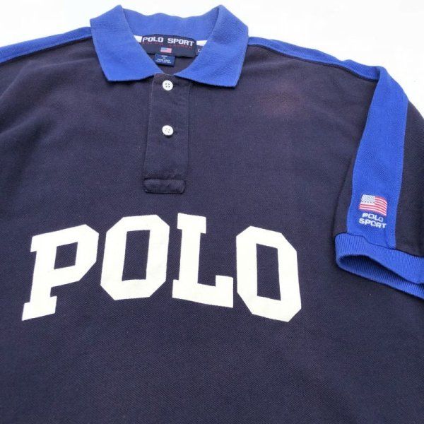 画像2: 90s POLO SPORT POLO SHIRT (2)