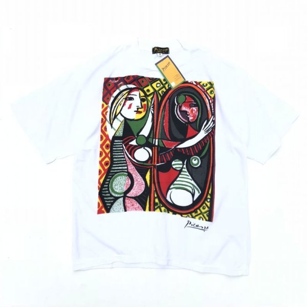 画像1: DEADSTOCK 90s PICASSO ART TEE SHIRT (1)