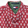 画像2: 90s USA製 TOMMY HILFIGER ダイヤ柄 SHIRT (2)