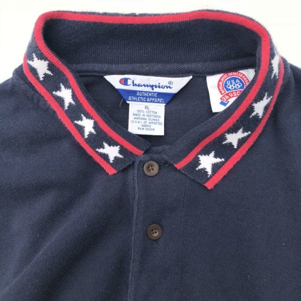 画像4: 90s CHAMPION OLYMPIC POLO SHIRT (4)