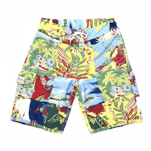 画像1: 90s RALPH LAUREN HAWAIIAN SWIM SHORTS (1)